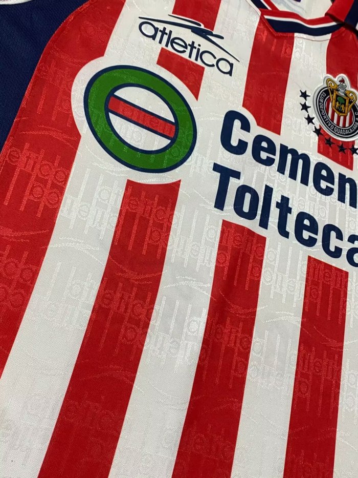 1999-2000 Chivas Home Long Sleeve Retro Soccer Jersey