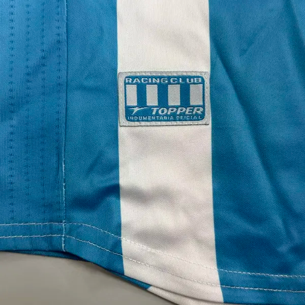 2001-2002 Racing Club Home Retro Soccer Jersey