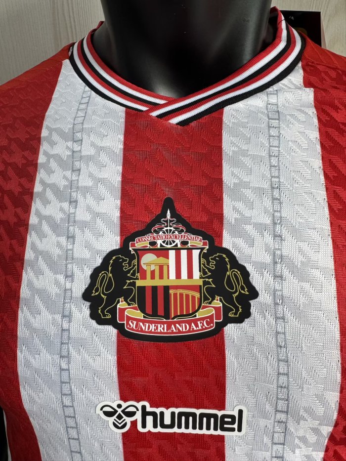 25-26 Sunderland Home Player Version Soccer Jersey