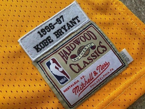 Lakers Bryant #8 & #24 Yellow Retro Top Quality Dense Embroidery NBA Jersey
