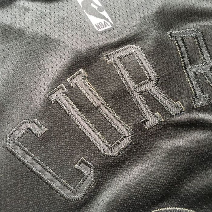 Warriors Currry #30 MVP Black Top Quality Dense Embroidery NBA Jersey