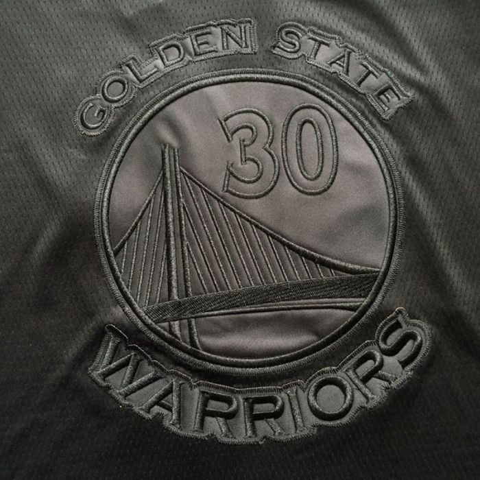 Warriors Currry #30 MVP Black Top Quality Dense Embroidery NBA Jersey