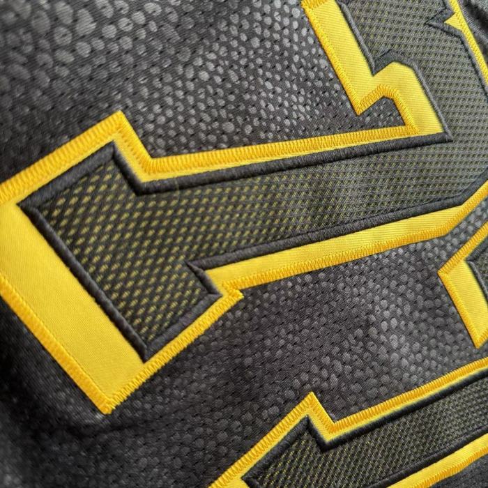 Lakers Dončić #77 Black Snake Pattern Top Quality Dense Embroidery NBA Jersey