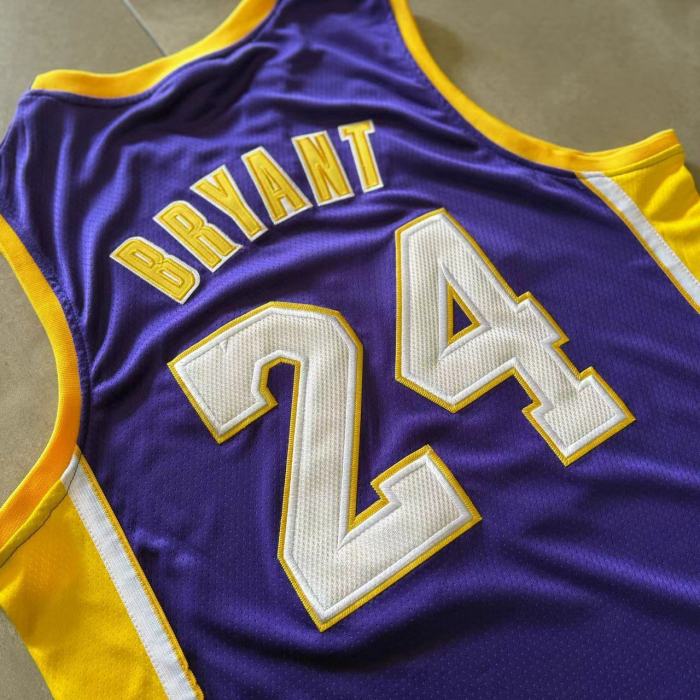 2008-2009 Lakers Bryant #24 Purple Top Quality Dense Embroidery NBA Jersey