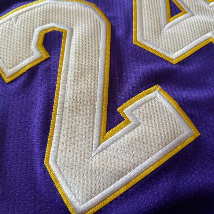 2008-2009 Lakers Bryant #24 Purple Top Quality Dense Embroidery NBA Jersey