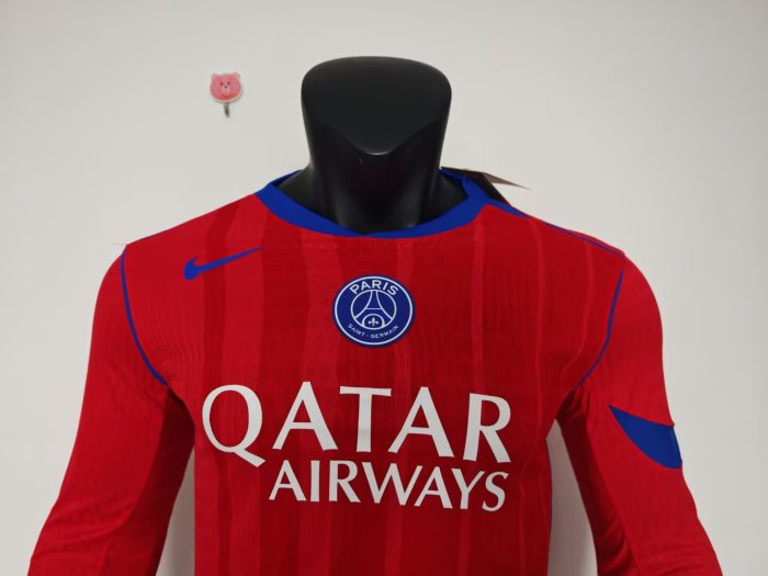 25-26 PSG Third Long Sleeve Player Version Soccer Jersey*长袖球员