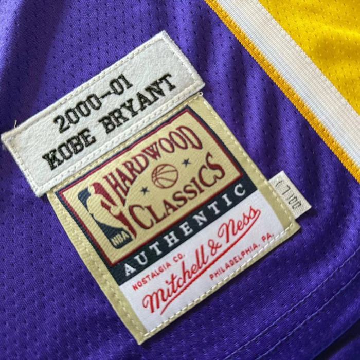 2000-2001 Lakers Bryant #8 purple Top Quality Dense Embroidery NBA Jersey