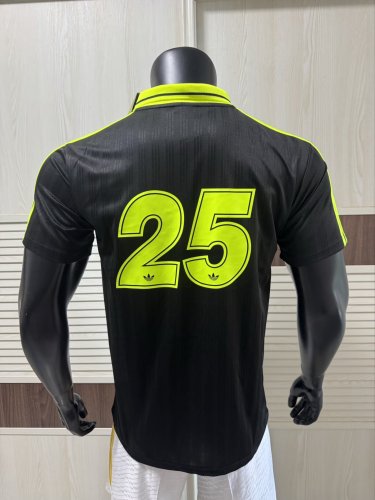 2025 AD Oasis Joint Edition Fluorescent Green Player Version Polo Short Sleeve