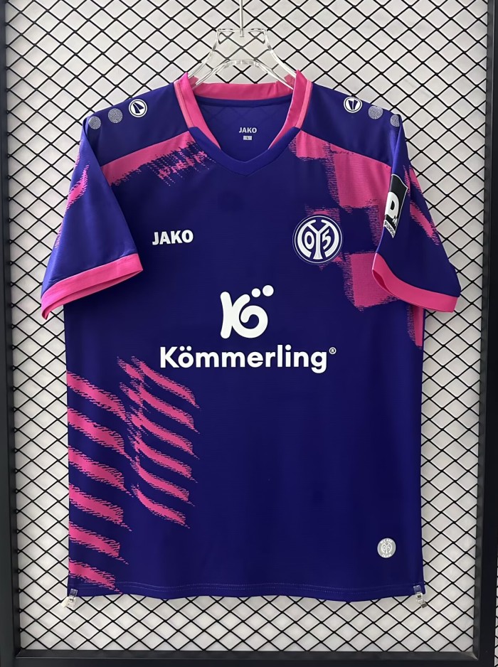 25-26 Mainz Away Fans Soccer Jersey