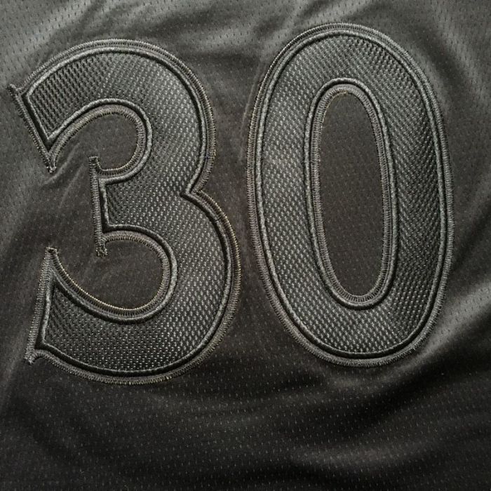 Warriors Currry #30 MVP Black Top Quality Dense Embroidery NBA Jersey
