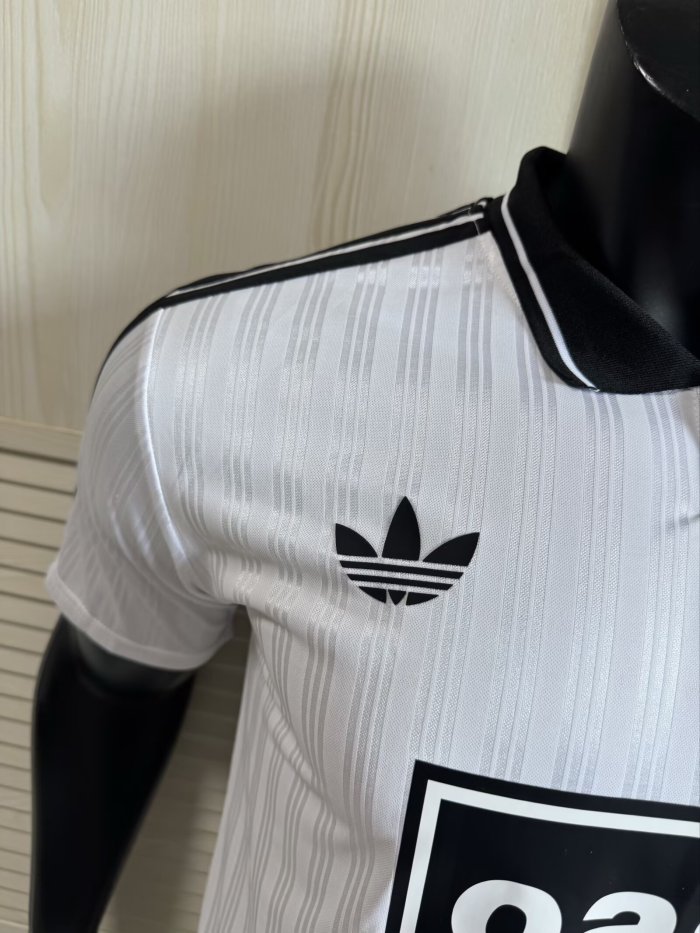 2025 AD Oasis Joint Edition #25 White Black Player Version Polo Short Sleeve