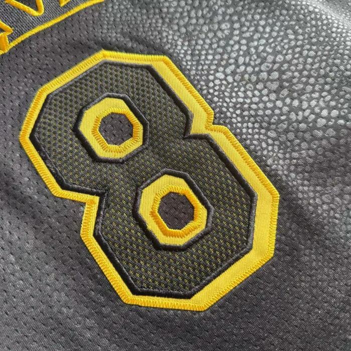 Lakers Bryant #8 & #24 Black Snake Top Quality Dense Embroidery NBA Jersey