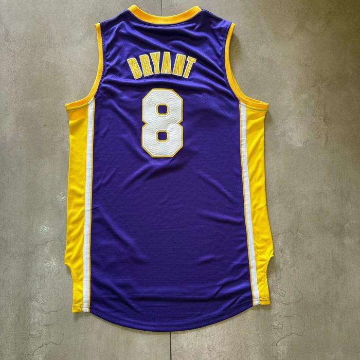 2000-2001 Lakers Bryant #8 purple Top Quality Dense Embroidery NBA Jersey