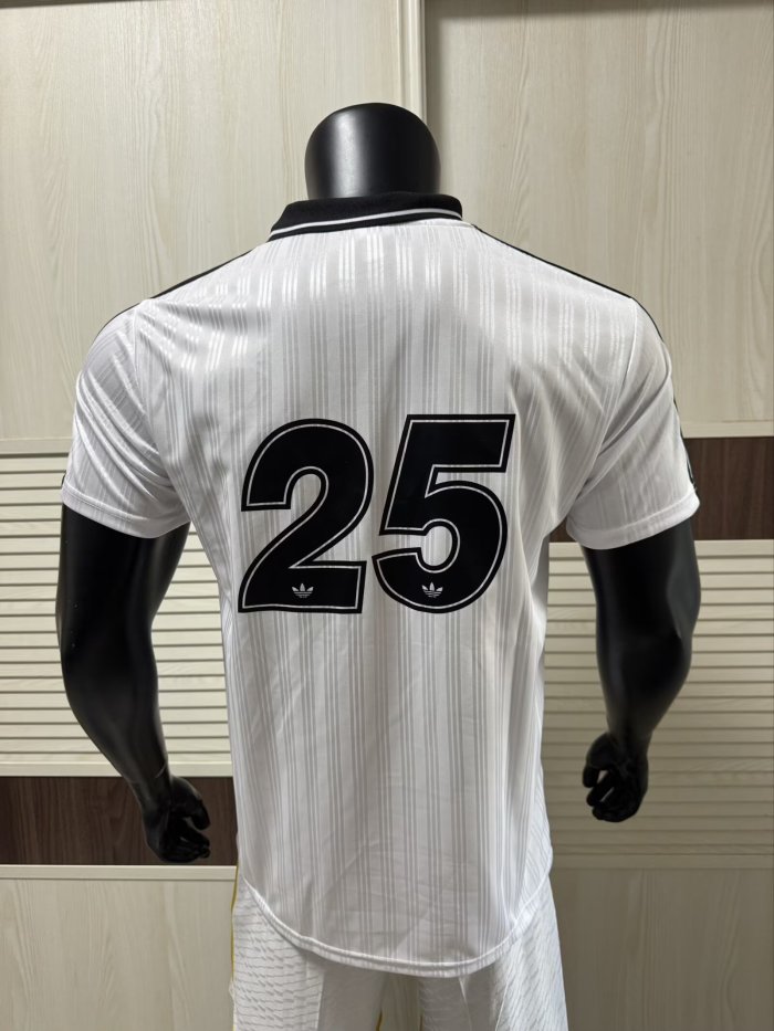 2025 AD Oasis Joint Edition #25 White Black Player Version Polo Short Sleeve