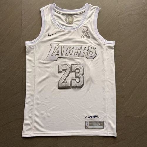 Lakers Lebron James #23 MVP Top Quality Dense Embroidery NBA Jersey