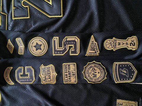 NBA Lakers Bryant #24 Retirement Commemorative Edition Top Quality Dense Embroidery Jersey