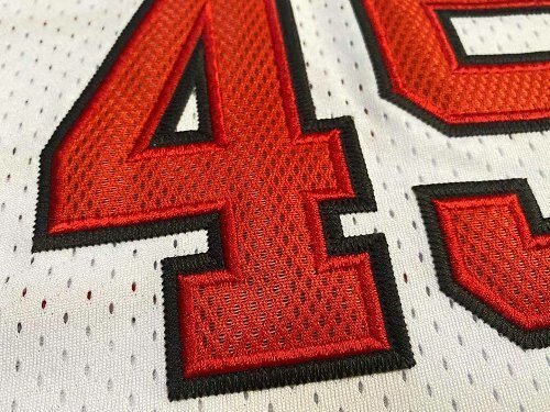 1994-1995 NBA Bulls Jordan#45 Retro White Top Quality Dense Embroidery Jersey