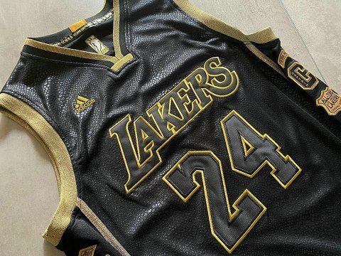 NBA Lakers Bryant #24 Retirement Commemorative Edition Top Quality Dense Embroidery Jersey
