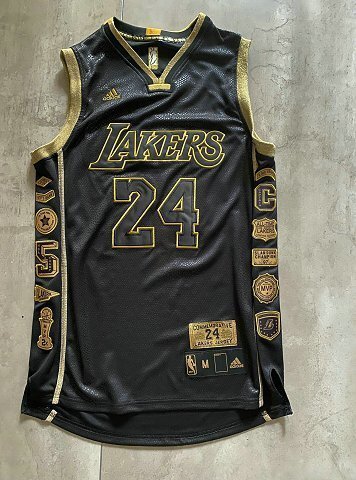 NBA Lakers Bryant #24 Retirement Commemorative Edition Top Quality Dense Embroidery Jersey