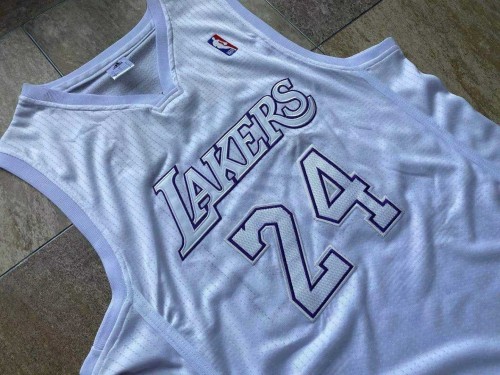 Lakers Bryant #24 Christmas White Top Quality Dense Embroidery NBA Jersey
