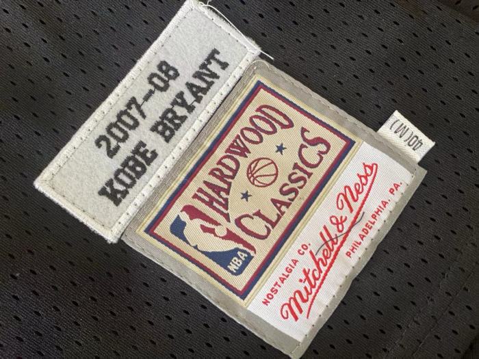 2007-2008 Lakers Bryant #24 Black Leather Snakeskin Retro Top Quality Dense Embroidery NBA Jersey