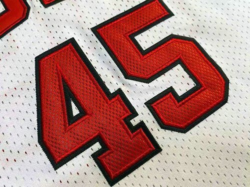 1994-1995 NBA Bulls Jordan#45 Retro White Top Quality Dense Embroidery Jersey