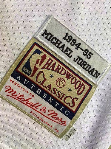 1994-1995 NBA Bulls Jordan#45 Retro White Top Quality Dense Embroidery Jersey