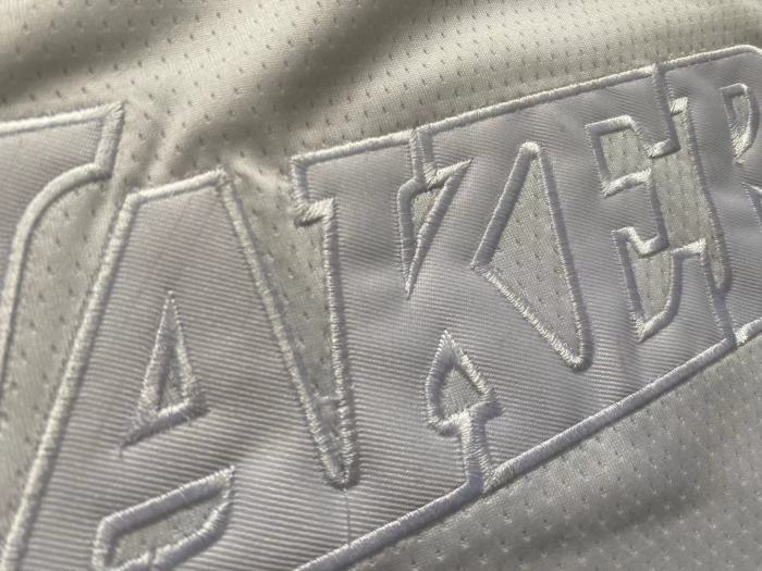 Lakers Bryant #24 White Retro Top Quality Dense Embroidery NBA Jersey