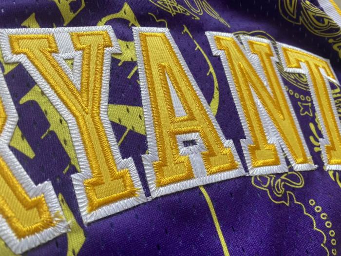 2007-2008 Lakers Bryant #24 Special EditionTop Quality Dense Embroidery NBA Jersey