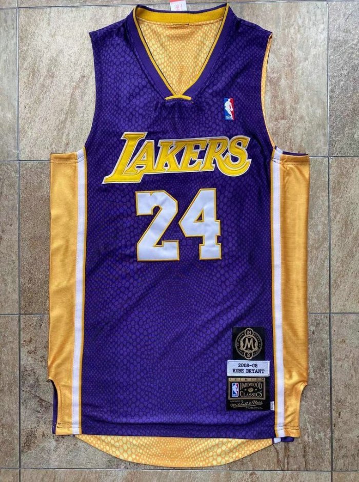 Lakers Bryant #24 #8 Hall of Fame Two-sided Top Quality Dense Embroidery NBA Jersey