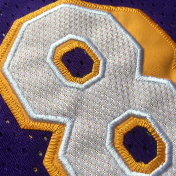 1998 All Strat Lakers Bryant #8 Purple Top Quality Dense Embroidery NBA Jersey
