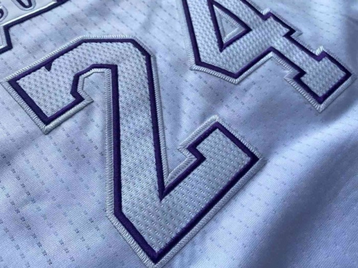 Lakers Bryant #24 Christmas White Top Quality Dense Embroidery NBA Jersey