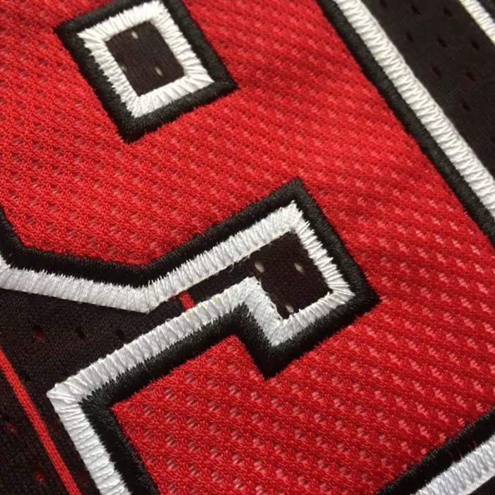 1995-1996 NBA Bulls Rodman #91 Retro Top Quality Dense Embroidery Jersey