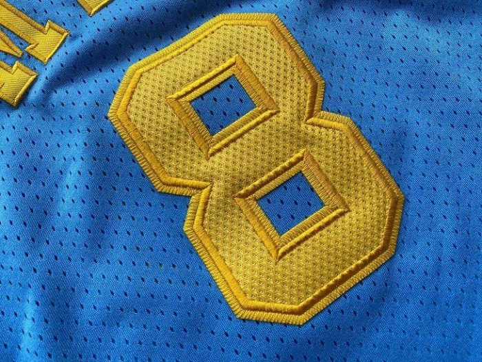 2001-2002 Lakers MOLS Bryant #8 Blue Retro Top Quality Dense Embroidery NBA Jersey