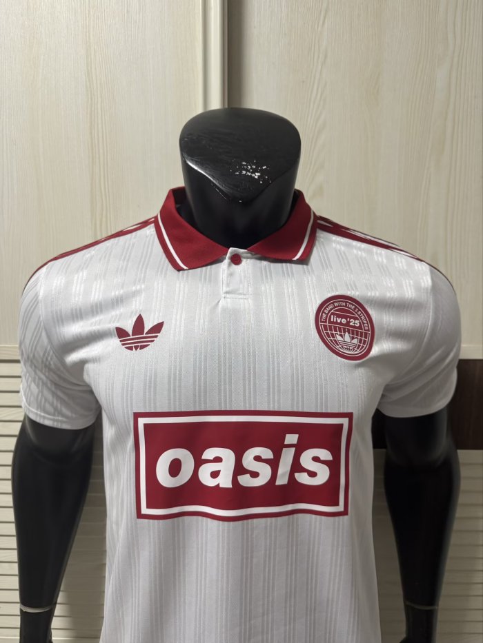 2025 AD Oasis Joint Edition #25 Red Player Version Polo Short Sleeve