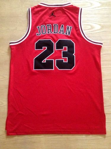 NBA Bulls Jordan#23 Red Commemorative Edition Top Quality Dense Embroidery Jersey