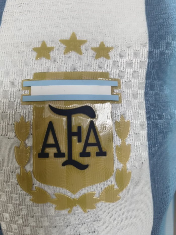 2026 World Cup Argentina Home Player Version Soccer Jersey