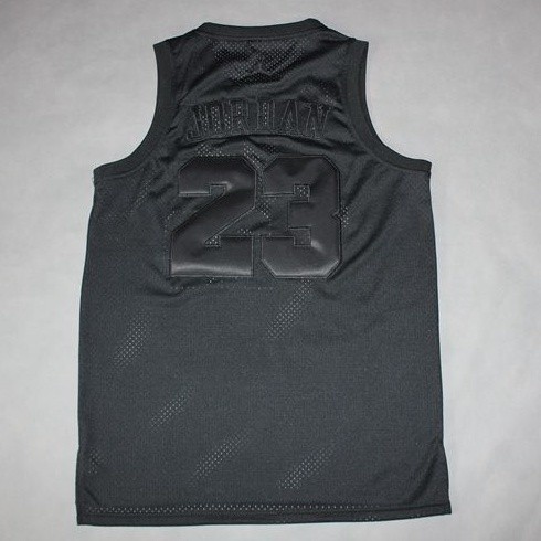 NBA Bulls Jordan#23 Black Commemorative Edition Top Quality Dense Embroidery Jersey