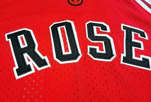 2008-2009 NBA Bulls Rose #1 Retro Top Quality Dense Embroidery Jersey