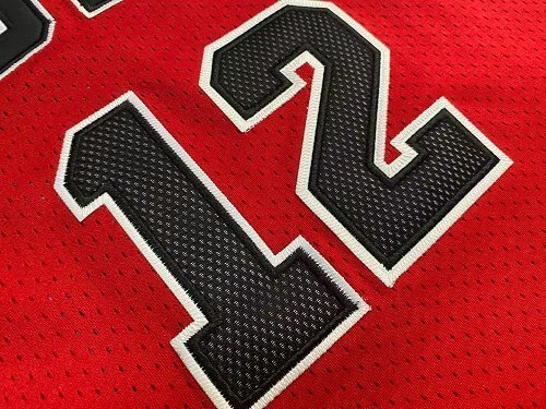 1990 NBA Bulls Jordan #12 Retro Top Quality Dense Embroidery Jersey