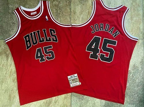 1994-1995 NBA Bulls Jordan #45 Retro Top Quality Dense Embroidery Jersey