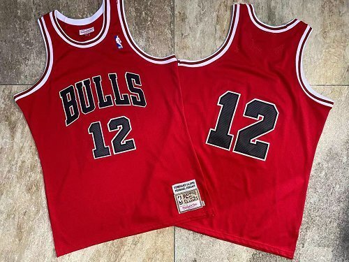 1990 NBA Bulls Jordan #12 Retro Top Quality Dense Embroidery Jersey