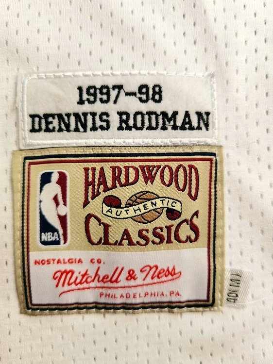 1997-1998 NBA Bulls Rodman #91 Retro Top Quality Dense Embroidery Jersey
