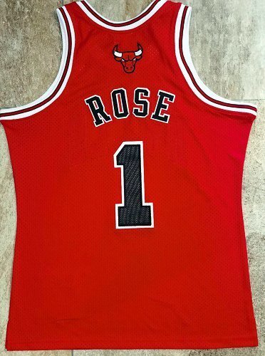 2008-2009 NBA Bulls Rose #1 Retro Top Quality Dense Embroidery Jersey