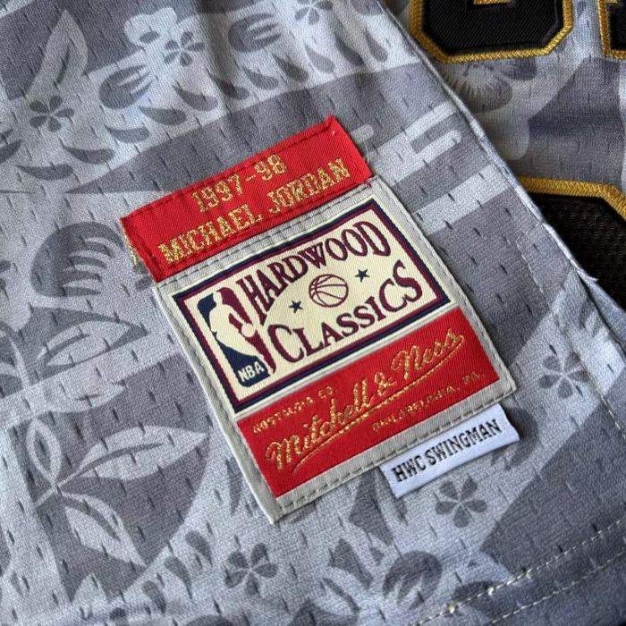 M&N Bulls Jordan#23 Year of the Snake Top Quality Dense Embroidery NBA Jersey