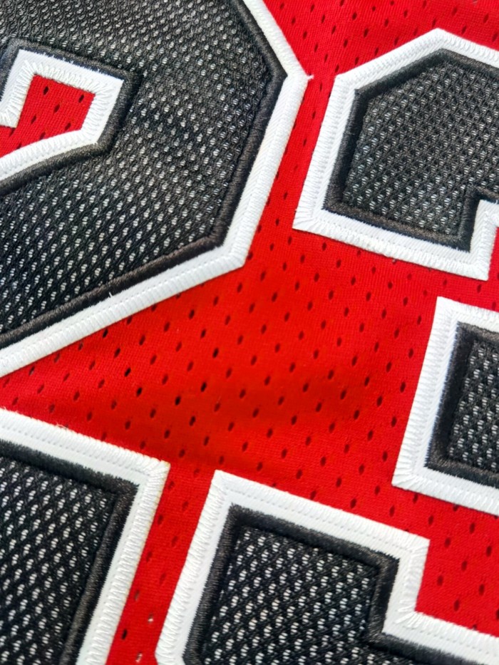 1984-1985 M&N Bulls Jordan#23 Red Retro Top Quality Dense Embroidery NBA Jersey