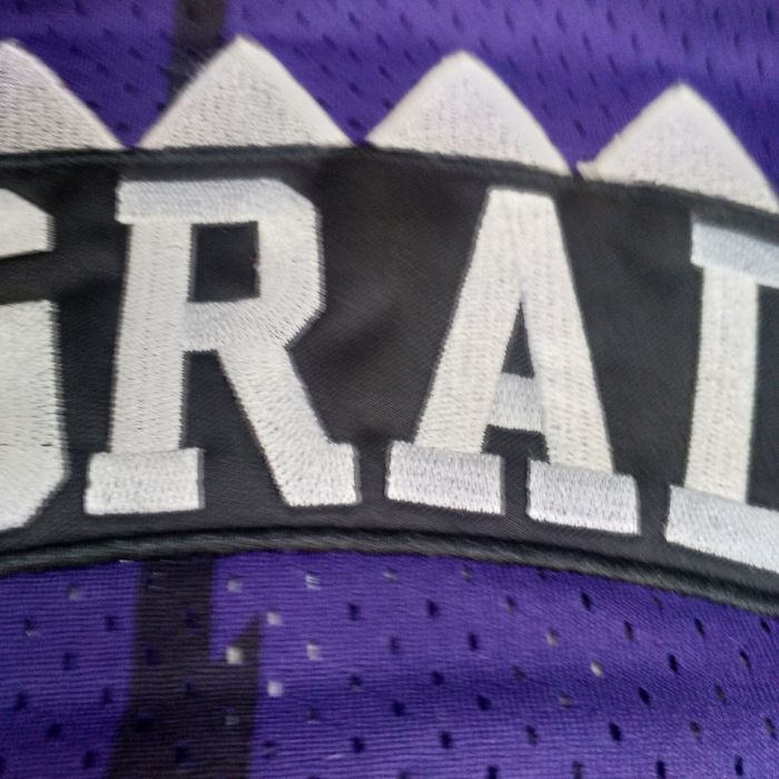 1998-1999 M&N Raptors Mcgrady #1 Purple Retro Top Quality Dense Embroidery NBA Jersey