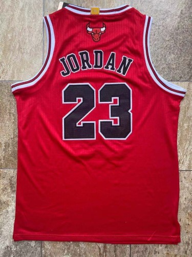 Bulls Jordan#23 Red Top Quality Dense Embroidery NBA Jersey
