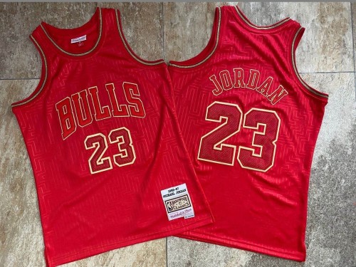 1996-1997 Bulls Jordan#23 Red Rat Year Edition Top Quality Dense Embroidery NBA Jersey