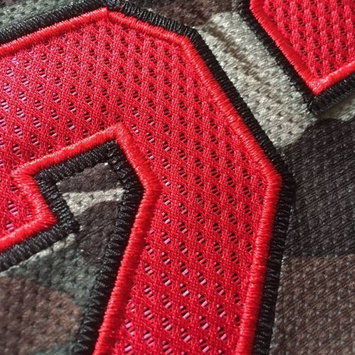 M&N Bulls Jordan#23 Camouflage Top Quality Dense Embroidery NBA Jersey